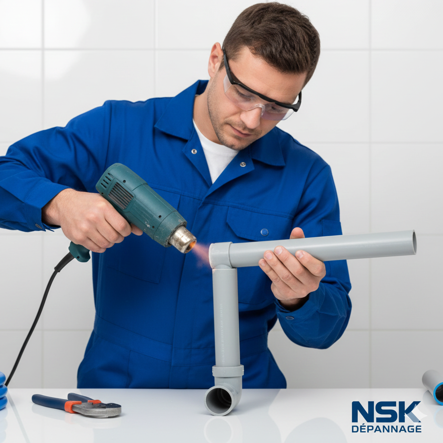 raccordement reparation tuyau pvc plombier belgique